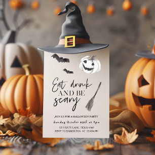 Invitation Mangez Boire Et Faites Peur   Bonne Halloween
