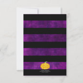 Invitation Mangez Boire et soyez effrayant Purple Halloween I (Dos)