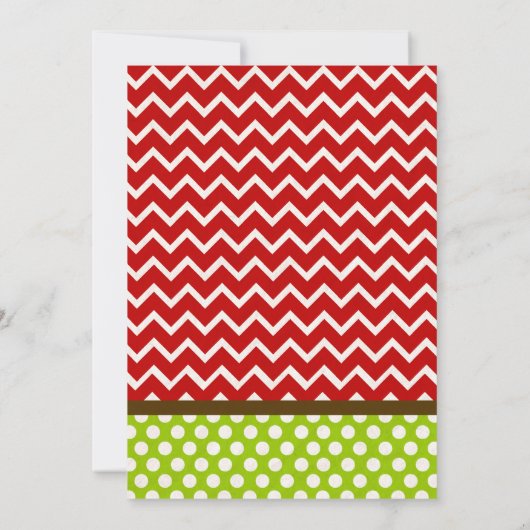 Invitation Mangez Boire et Soyez Joyeux Noël de Noël (Dos)