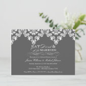 Invitation Mangez Boire et soyez mariés (Debout devant)