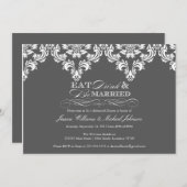 Invitation Mangez Boire et soyez mariés (Devant / Derrière)