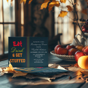 Invitation Mangez Boire & Obtenez Stuffé Amical