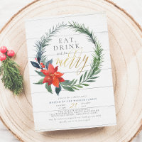 Mangez Boire & Soyez Joyeux | Rustic Wood Dinner P