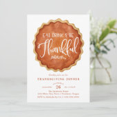 Invitation Mangez Boire & Soyez Remercié Citrouille tarte Tha (Debout devant)