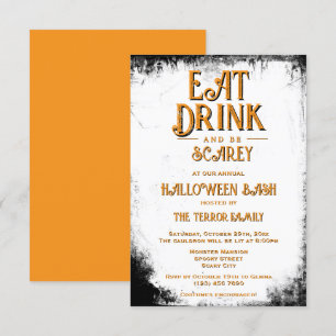 Invitation Mangez Boire & Soyez Scarey Halloween