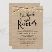 Invitation Mangez, buvez et reprenez, Le matin après le brunc (Devant / Derrière)