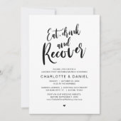 Invitation Mangez, buvez et reprenez, Le matin après le brunc (Devant)