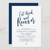 Invitation Mangez, buvez et reprenez, Le matin après le brunc (Devant / Derrière)