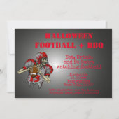 Invitation Mangez, buvez et soyez effrayant Halloween BBQ Inv (Devant)