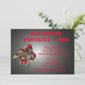 Invitation Mangez, buvez et soyez effrayant Halloween BBQ Inv (Debout devant)