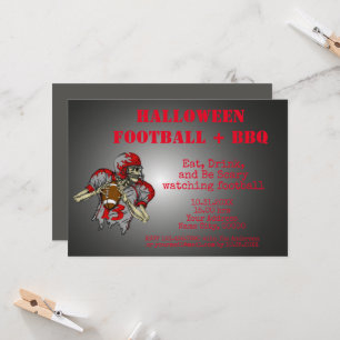 Invitation Mangez, buvez et soyez effrayant Halloween BBQ Inv