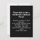 Invitation Mangez, buvez et soyez effrayant Halloween Party S (Dos)