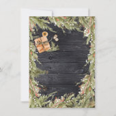 Invitation Mangez, buvez et soyez Joyeux Noël Fête (Dos)