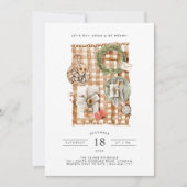 Invitation Mangez, buvez et soyez joyeux | Soirée Noël (Devant)