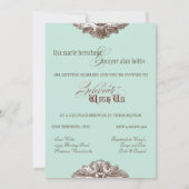 Invitation Mangez, buvez n Obtenez Marié Couples Douche Invit (Dos)