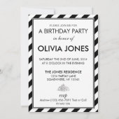 Invitation Mangez la boisson et Party (Dos)