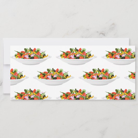 Invitation Mangez plus de plantes frais motivation salade let (Dos)