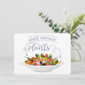 Invitation Mangez plus de plantes frais motivation salade let (Debout devant)