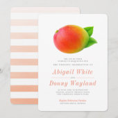 Invitation Mango d'été | Fête du mariage (Devant / Derrière)