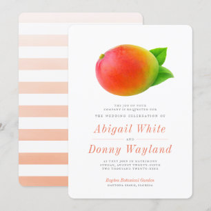 Invitation Mango d'été   Fête du mariage