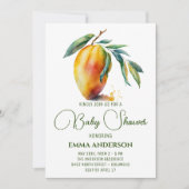 Invitation Mango tropical | BABY SHOWER (Devant)