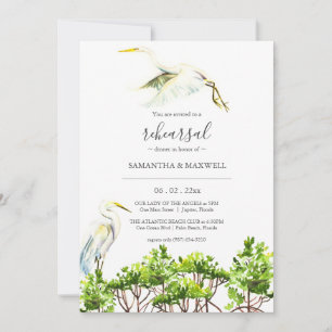 Invitation Mangroves tropicales et dîner de répétition pour l