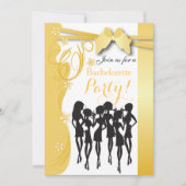 Invitation Manifestations de filles de la Creme Golden Yellow (Devant)