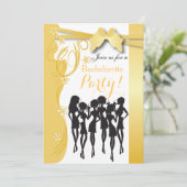Invitation Manifestations de filles de la Creme Golden Yellow (Debout devant)