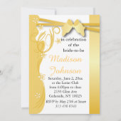 Invitation Manifestations de filles de la Creme Golden Yellow (Dos)