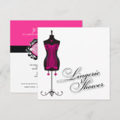 Invitation mannequin de la lingerie 311-Pink (Devant / Derrière)