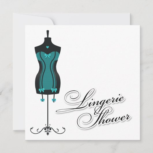 Invitation Mannequin Lingerie 311-Turquoise (Devant)