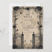 Invitation Manoir gothique hanté Halloween (Devant)