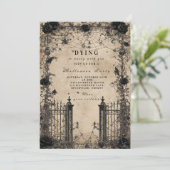 Invitation Manoir gothique hanté Halloween (Debout devant)