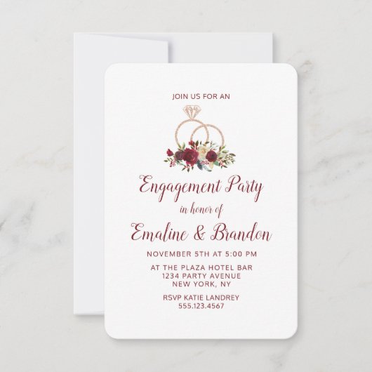 Invitation Manoir Mistletoe Mariage Cercles (Devant)