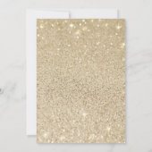 Invitation Manque Kinder Grad Gold Parties scintillant de la  (Dos)