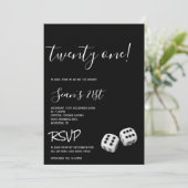 Invitation Man's Casino 21e fête d'anniversaire (Debout devant)