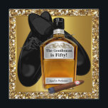 Invitation Mans Gold Aged To Perfection 50th Birthday Party<br><div class="desc">Elégant whisky noir et or et cigare vieilli à la perfection signifie 50e anniversaire invitation à la fête. Cette magnifique invitation à la fête du 50e anniversaire en noir et or est facilement customisée pour votre événement en ajoutant les détails de votre événement, le style de police, la taille et...</div>