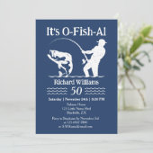 Invitation Man's It's O-fish-al Fisherman 50ème anniversaire  (Debout devant)