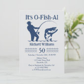 Invitation Man's It's Ofish Fisherman 50ème anniversaire (Debout devant)