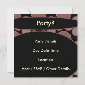 Invitation Mans Retro 40e fête d'anniversaire (Dos)