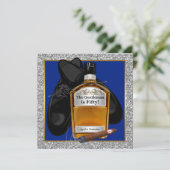 Invitation Mans Whiskey Agé À Perfection Anniversaire Fête (Debout devant)