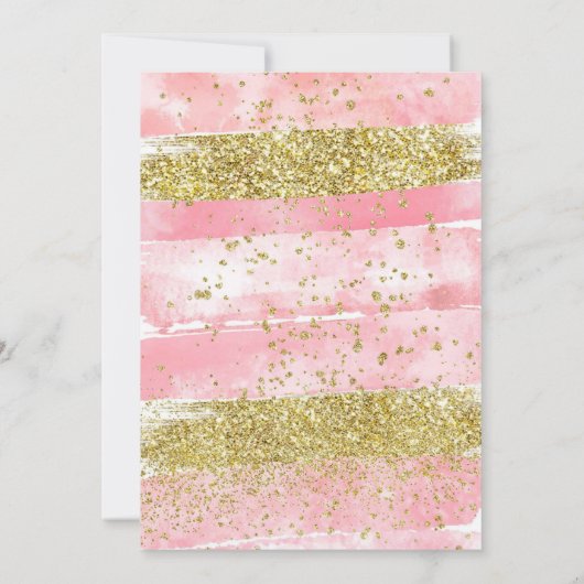 Invitation Manucure Spa rose Pedicure Anniversaire (Dos)