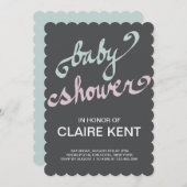 Invitation manuscrit (Devant / Derrière)