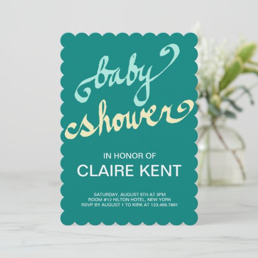 Invitation manuscrit (Debout devant)