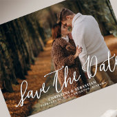 Invitation manuscrit | Photo Enregistrer La Date