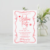 Invitation manuscrite à une soirée de Noël (Debout devant)