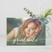 Invitation manuscrite de fête de remise des (Debout devant)