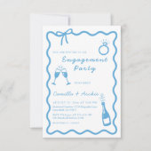 Invitation manuscrite de la partie d'engagement (Devant)