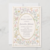 Invitation manuscrite pour une fête de mariage flo (Devant)