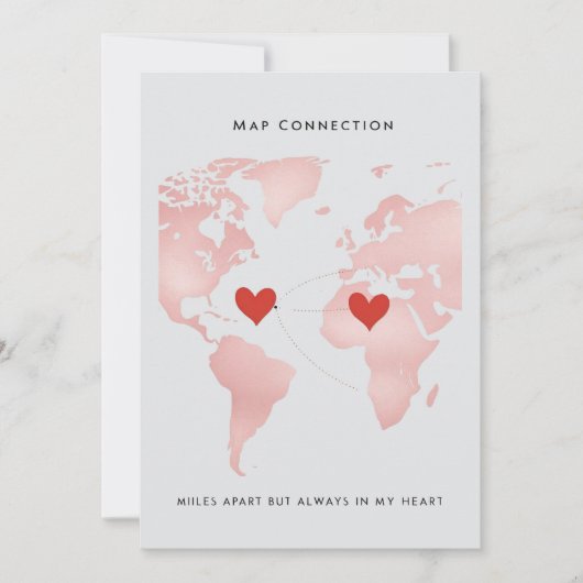 Invitation Map Connection Card (Devant)